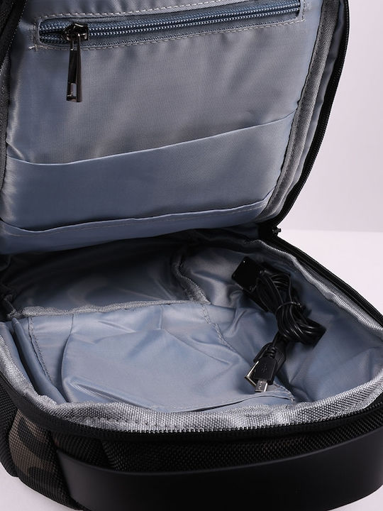 Herren Brusttasche Quaste Grau