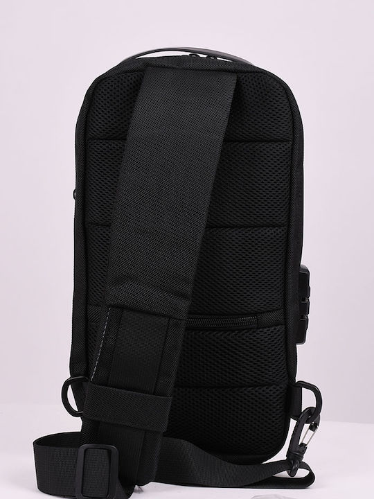 Men's Crossbody Sling Bag Black