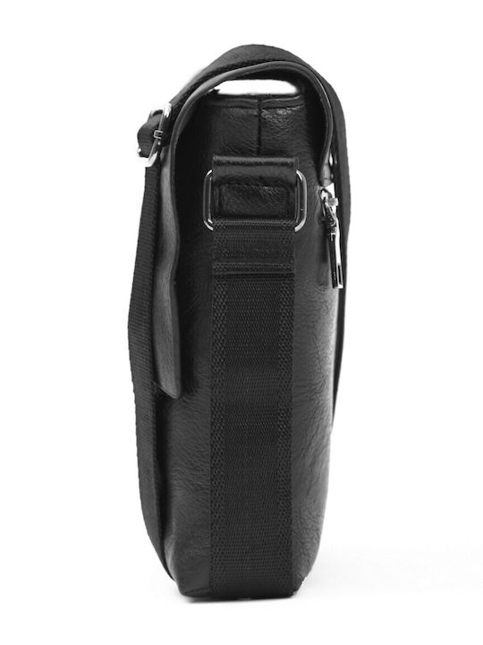 Herren Tasche Künstliches Leder Schwarz 3147