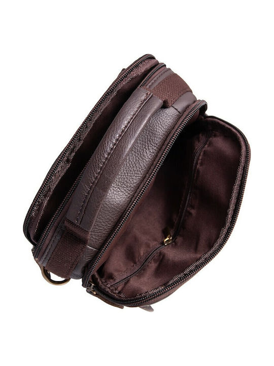 Geantă pentru Bărbați din Piele Crossbody Maro 3123 V-store