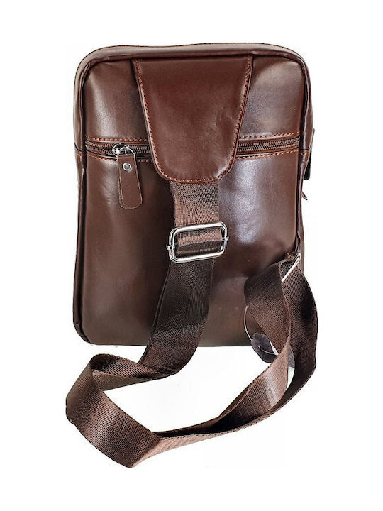 Rucsac Crossbody Din Piele Ac 8699 Maro