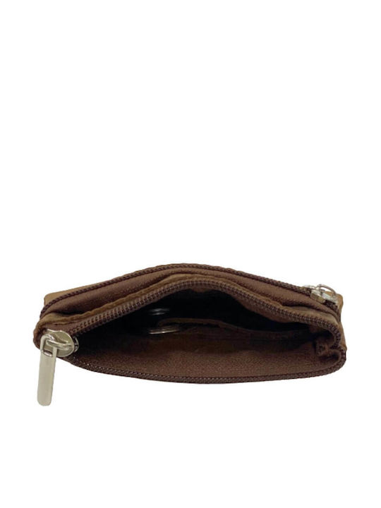 Key Holder Genuine Leather Of Excellent Quality Greek Made Brown