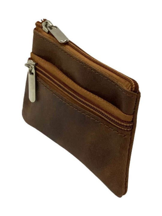 Key Holder Genuine Leather Exceptional Quality Greek Made Tabac Brown