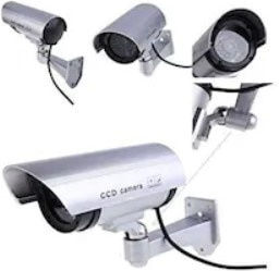 Foxmag24 Fake Surveillance Camera Outdoor Use Red Led Indicator Light