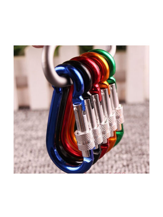 Keychain Carabiner 7.2cm Safety Red