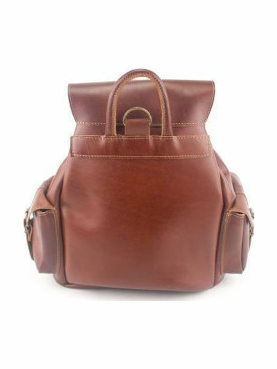 Kouros Leather Backpack Men's Face Leather Top Quality 405 Brown