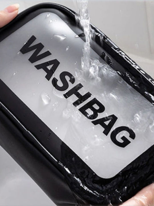 Νεσεσερ Washbag 25χ15εκ Διαφανο-μαυρο Jc05303-085