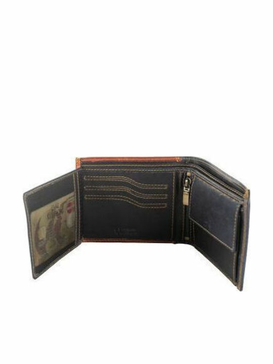 Bohemia By Kouros-Leather Wallet-sd52navy-tan-navy Tan