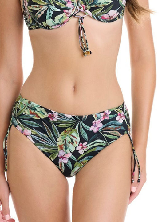 Bikini Slip Talie Înaltă Negru