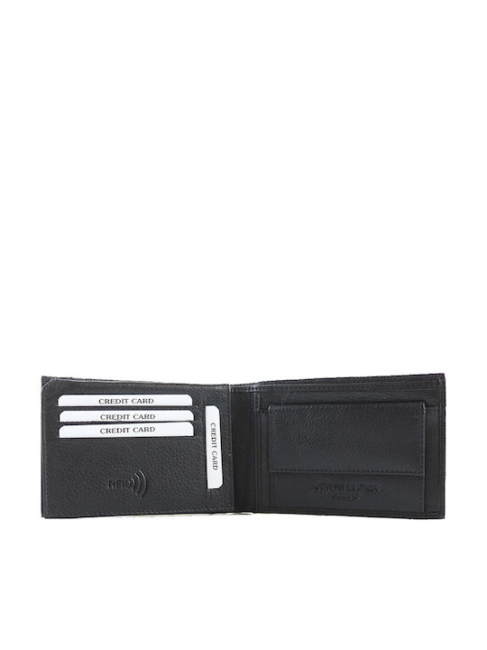 Herrenbrieftasche Leder Kappa 959n Schwarzes