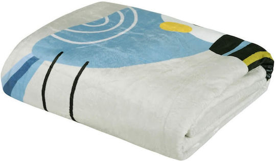 Das Home Κουβέρτα Fleece 4914 Blue, Grey, Mint 160x220εκ.