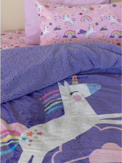 Palamaiki Blanket Fleece Purple 220x160cm