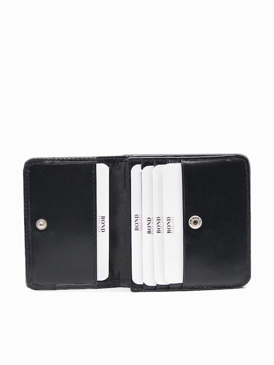 Leather 100 Δερματινο Πορτοφολι Κωδικος 05-wallet-t-555-1 Black