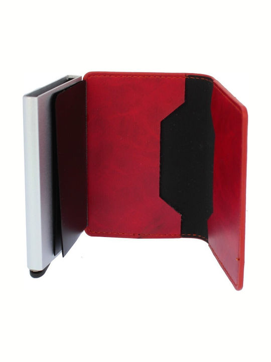 Portofel Carduri RFID Annie Leather Sintetic din Piele Bordeaux Por.104.03.018 135