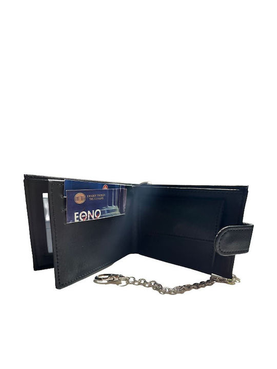 Herrenbrieftasche Annie Leder Schwarz Mit Schiebemechanismus