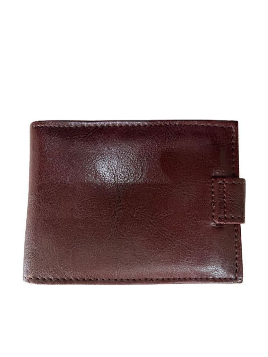 Herrenbrieftasche Braun Künstliches Leder Mit Schiebemechanismus Gts Moda Italia