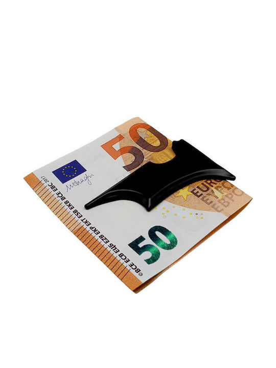 Money Clip Κλιπ Χρημάτων Νυχτερίδα Μαύρο 6,2x4cm