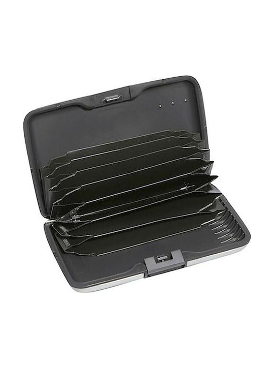 V-store Metal Security Wallet Credit Cards Skimming Protection Black