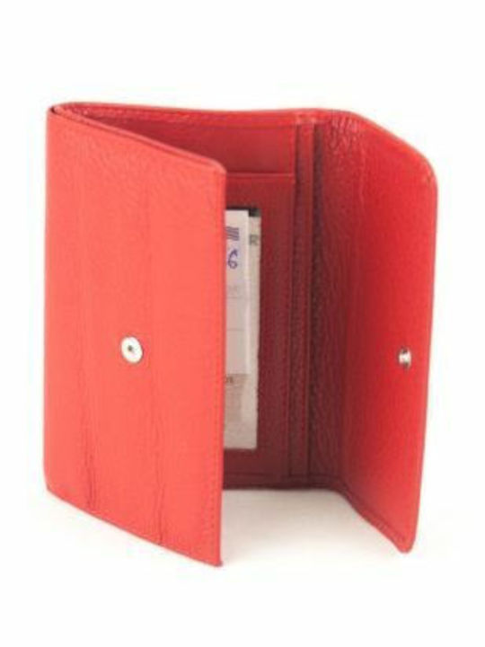 Kouros-Дамски Естествена Кожа Портфейл-1106-Червен