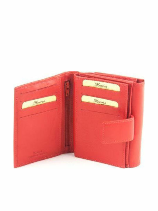 Kouros Leder Damenbrieftasche 20b Rote
