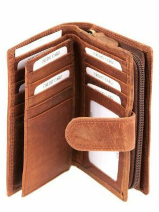 Kouros Leder Damenbrieftasche Klein Fl 218 Karamell