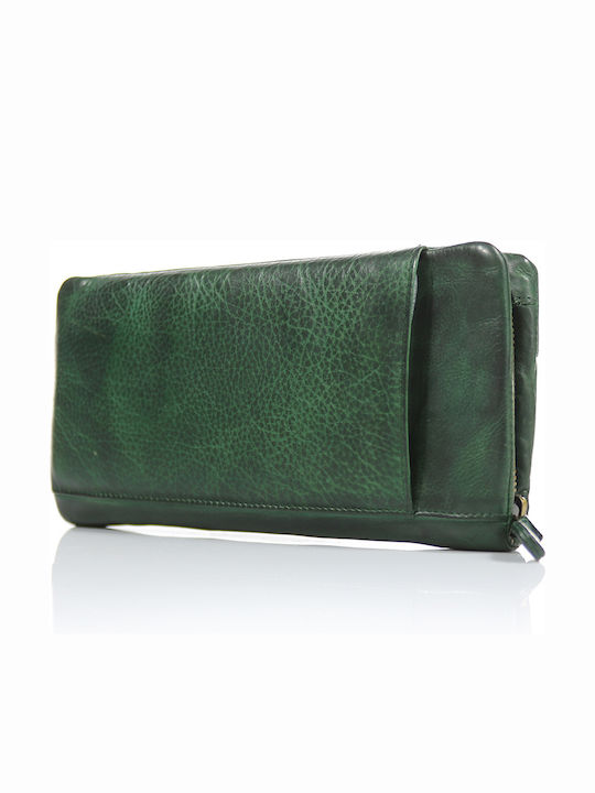 Trip Camel Wallet Genuine Vintage Soft Leather 532green