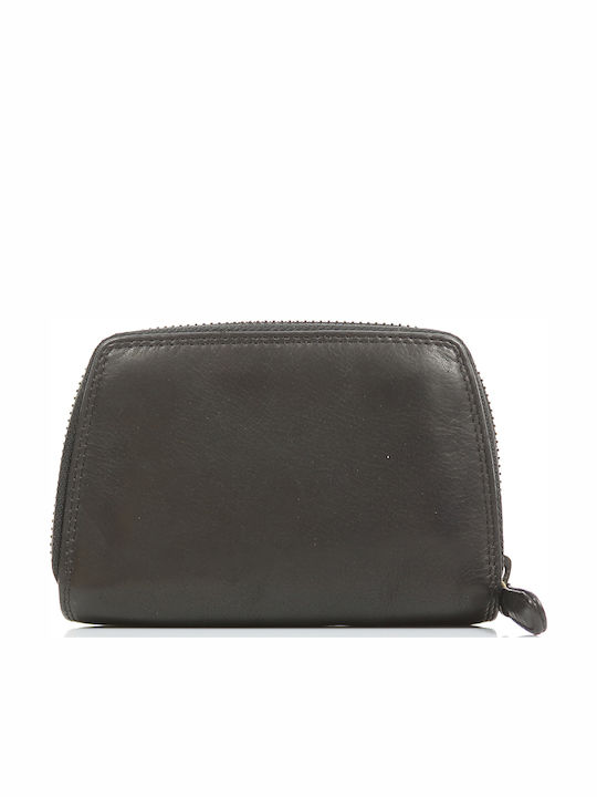 Trip Camel Damenbrieftasche Echtes Vintage Weiches Leder 512 Schwarz