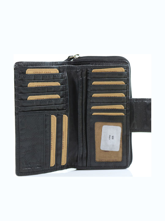 Trip Camel Πορτοφόλι Γνήσιο Vintage Μαλακό Δέρμα 500 Black