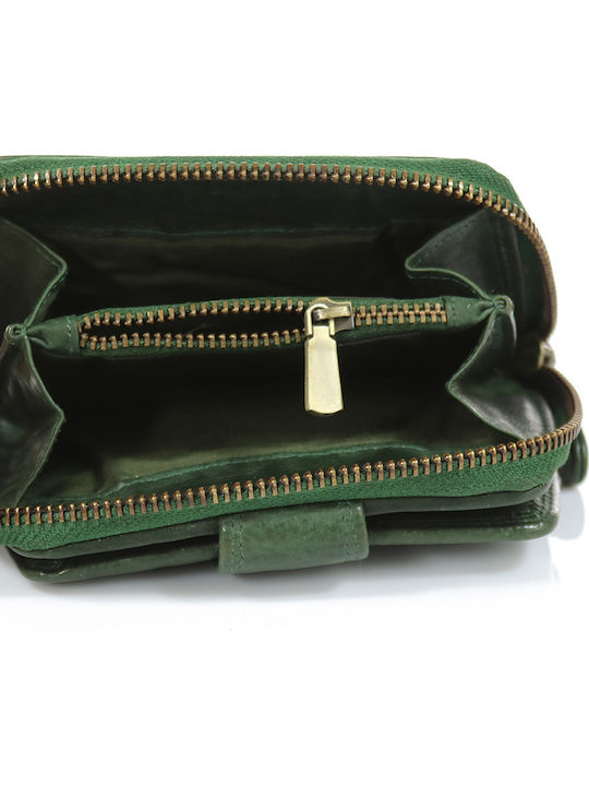 Trip Camel Πορτοφόλι Γνήσιο Vintage Μαλακό Δέρμα 512green