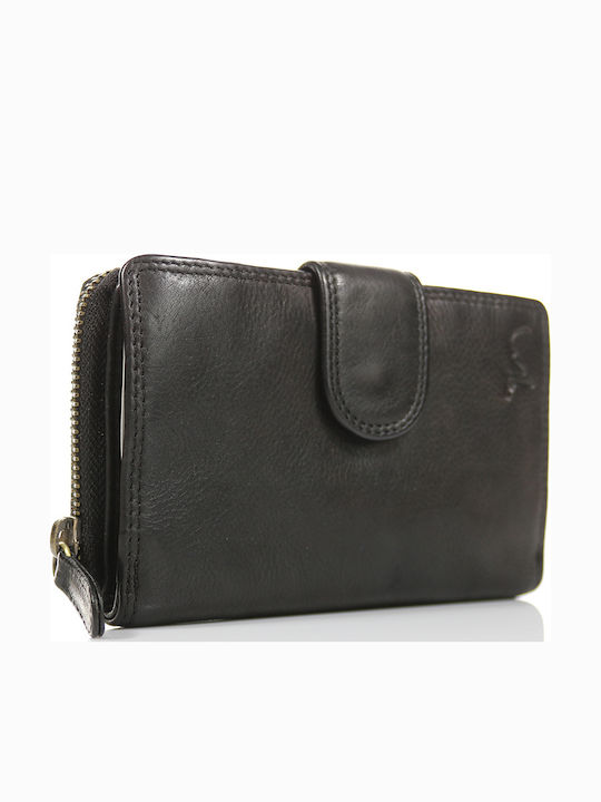Trip Camel Πορτοφόλι Γνήσιο Vintage Μαλακό Δέρμα 510 Black