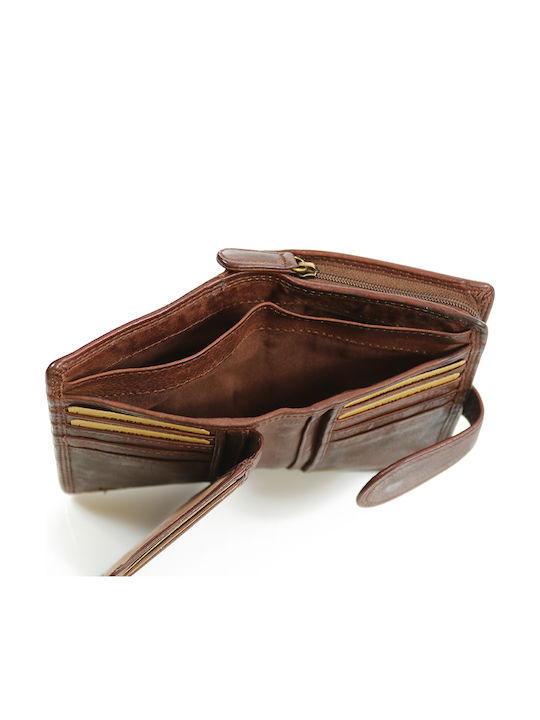 Trip Camel Wallet Genuine Vintage Soft Leather 535 Dark Brown