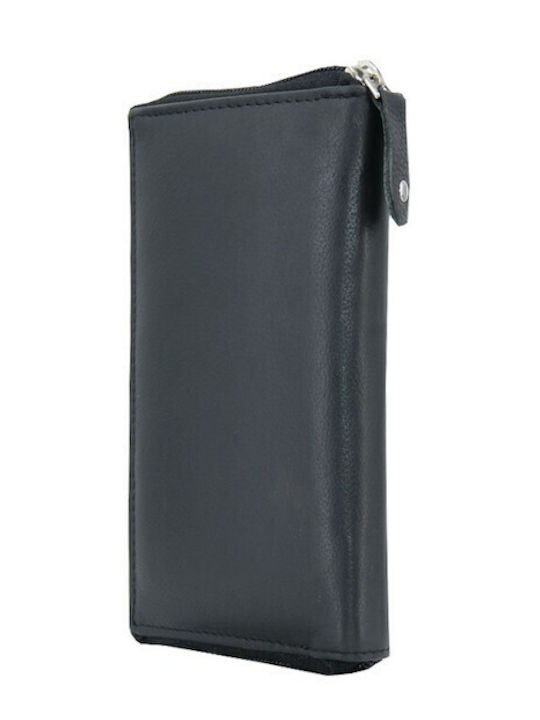Leather 100 Leather Women's Wallet Code 29-wallet-1-3445 Black