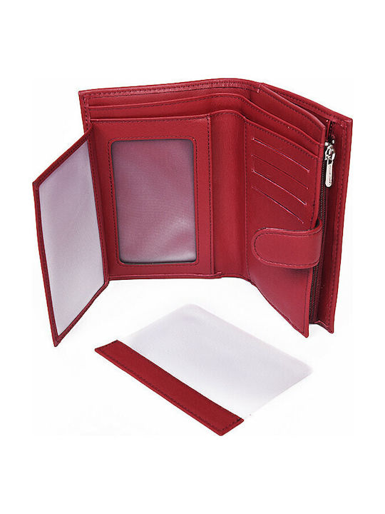 Leather Red Wallet RFID Protection Francinel Vfx58ll 23739-06