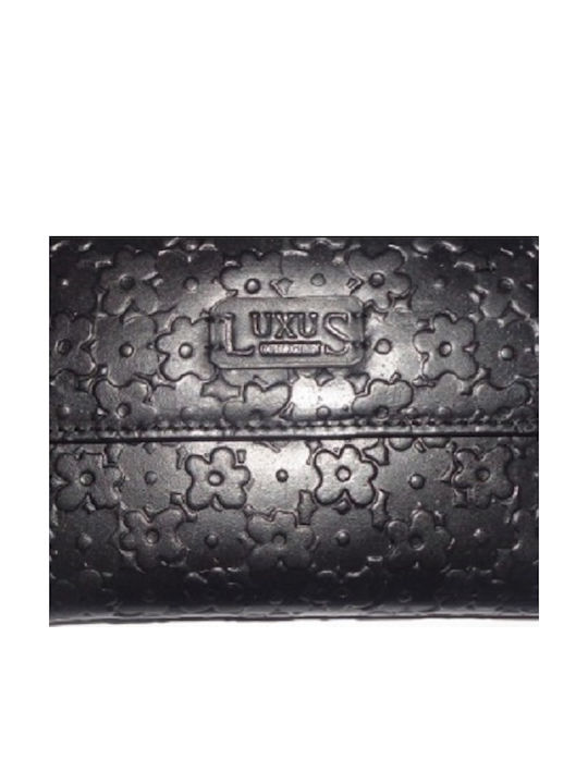 Luxus X 290527-3 Естествена Кожа Черен Дамски Портфейл