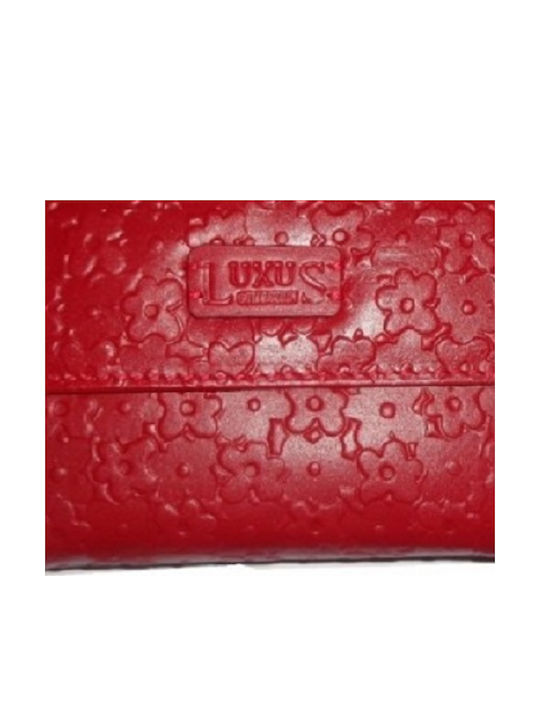 Luxus X 290527-3 Дамски Портфейл Естествена Кожа Червен