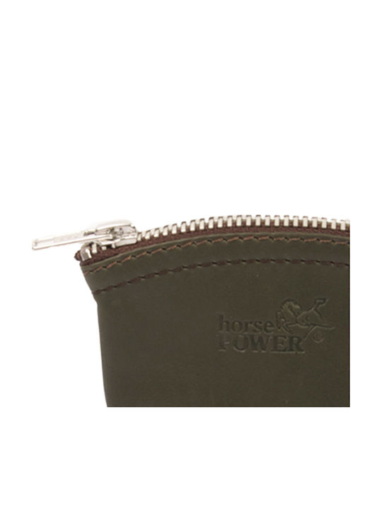 Leather Wallet Horse Power P201 Olive
