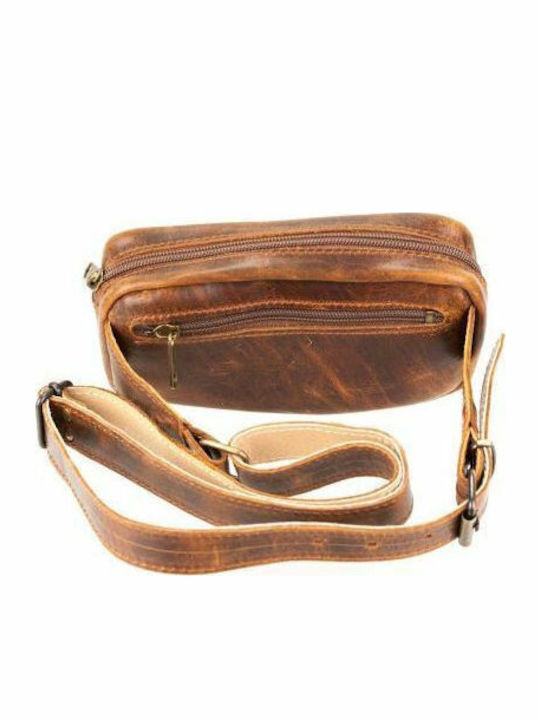 Kouros Leather Bum Bag Soft Leather 720 Brown Antique
