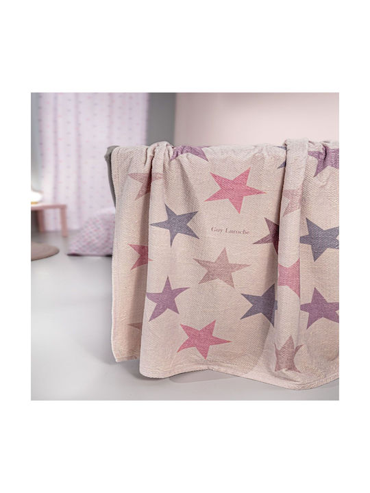 Guy Laroche Κουβέρτα Fleece Pudra 220x160εκ.