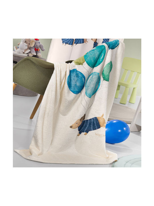 Saint Clair Κουβέρτα Fleece Blue 160x220εκ.