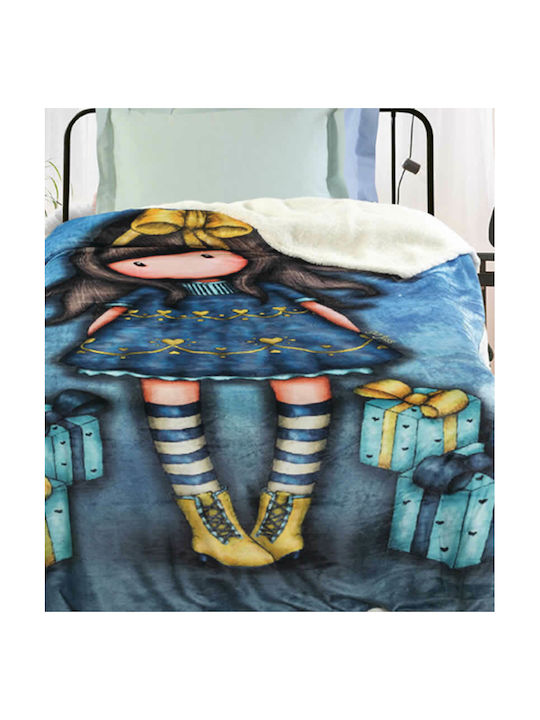 Das Home Blanket Fleece Just Because Blue 160x220cm