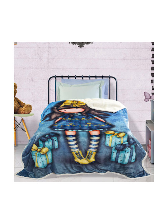 Das Home Blanket Fleece Just Because Blue 160x220cm