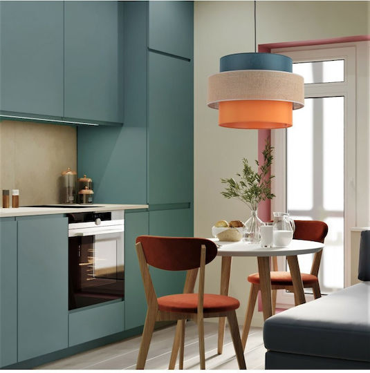 TK Lighting Κρεμαστό Φωτιστικό Πολύχρωμο με Ντουί E27 50x160εκ.
