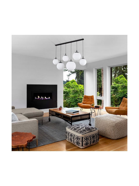 TK Lighting Lustră Gri Calea ferată cu Dulie E27 130x150cm.