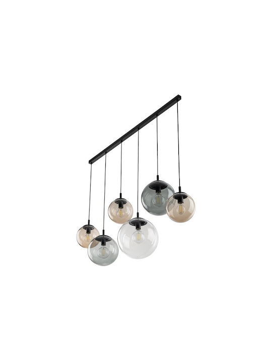 TK Lighting Lustră Gri Calea ferată cu Dulie E27 130x150cm.