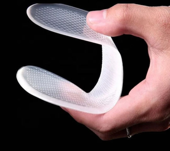 Anatomische Einlegesohle Silikon Selbstklebend Transparent