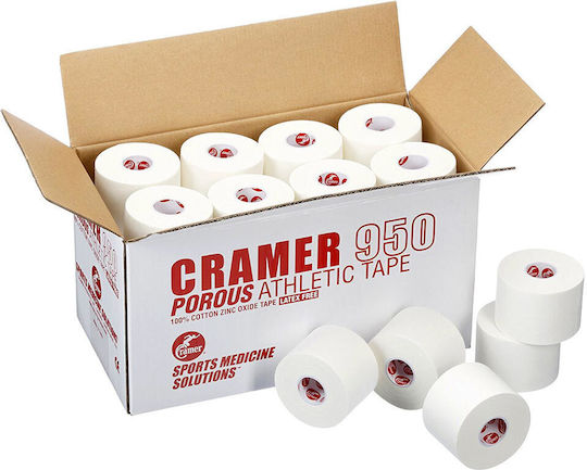 Sports Tape Athletes Adhesive Bandage Cramer 950 White 2.5cm * 13.7m Piece