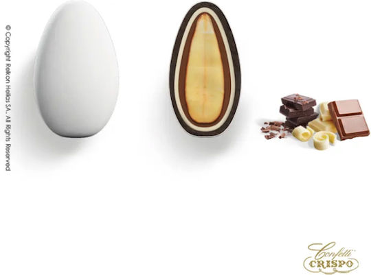 Confetti Crispo Snob Classic Jordan Almonds White 1000gr