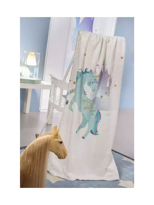Saint Clair Pătură Fleece Pinto Aqua 160x220 cm