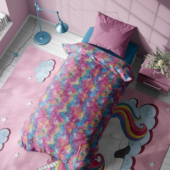Dimcol Fleece Fluorescent Pink Kids Blanket 160x220cm