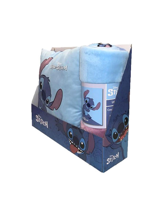 Disney Blanket Stitch Blue 110x150cm